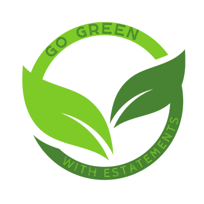 Go Green with Estatements Graphic